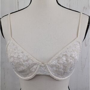Jockey Lace Bra Underwired Unpadded Size 34C